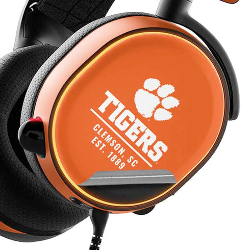 Clemson University Tigers Est 1889 Orange SteelSeries Arctis 5 Skin