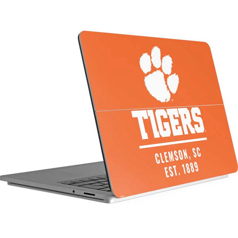 Clemson University Tigers Est 1889 Orange Surface Laptop Studio Skin