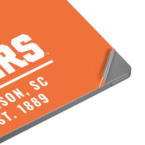 Clemson University Tigers Est 1889 Orange Universal Laptop 12in (9.8 x 6.8in) Skin
