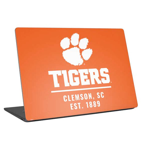 Clemson University Tigers Est 1889 Orange Universal Laptop 16.6in (13.4 x 9.7in) Skin