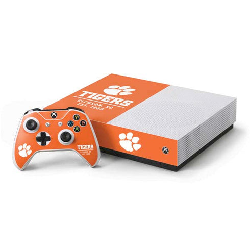 Clemson University Tigers Est 1889 Orange Xbox One Skins