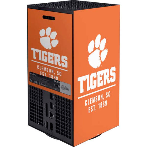 Clemson University Tigers Est 1889 Orange Xbox Series X Bundle Skin