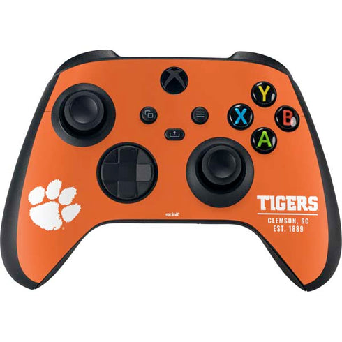 Clemson University Tigers Est 1889 Orange Xbox Series X Bundle Skin
