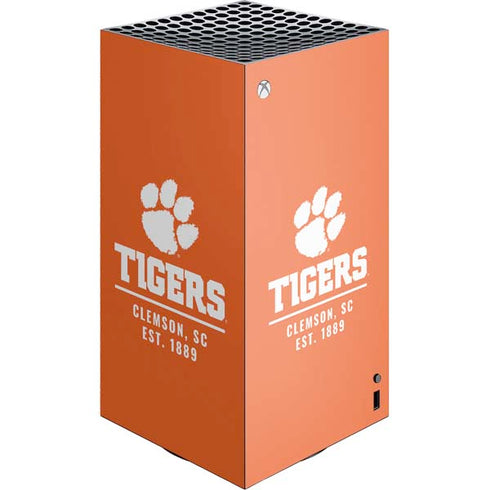 Clemson University Tigers Est 1889 Orange XBox Series X Digital Edition Console Skin
