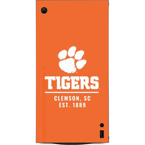 Clemson University Tigers Est 1889 Orange XBox Series X Digital Edition Console Skin