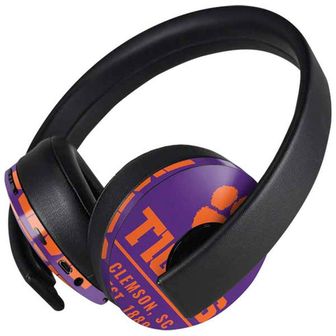 Clemson University Tigers Est 1889 PlayStation 4 Gold Wireless Headset Skin