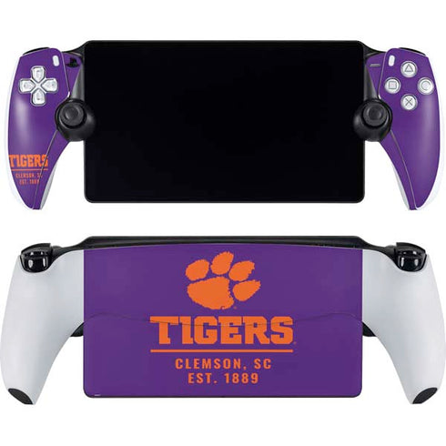 Clemson University Tigers Est 1889 PlayStation Portal Remote Player Skin