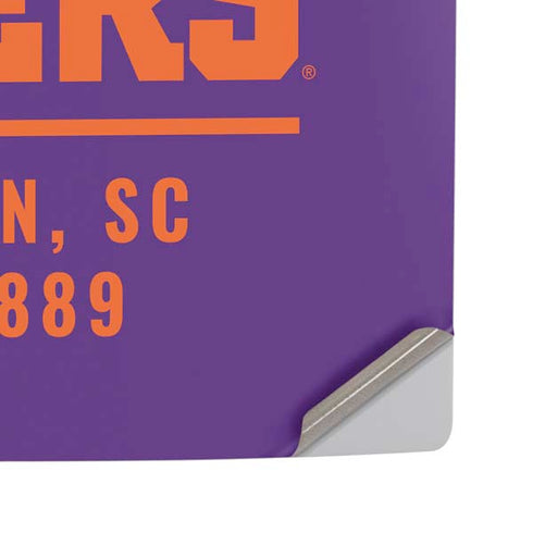 Clemson University Tigers Est 1889 PS5 Pro Disk Console Skin