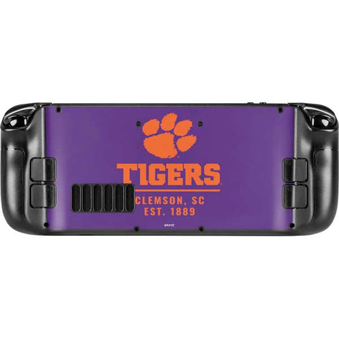 Clemson University Tigers Est 1889 Steam Deck Handheld Gaming Computer Skin