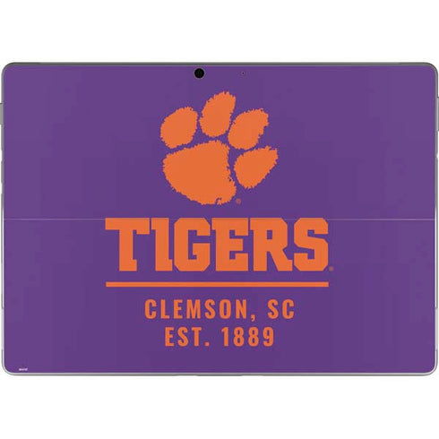 Clemson University Tigers Est 1889 Surface Pro 8 Skin