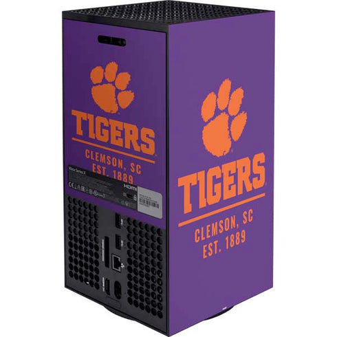 Clemson University Tigers Est 1889 Xbox Series X Bundle Skin