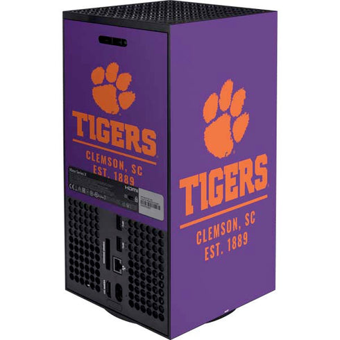 Clemson University Tigers Est 1889 XBox Series X Digital Edition Bundle Skin