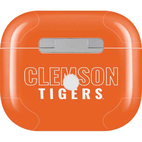 Clemson University Tigers Logo Apple AirPods (3rd Gen 2021) Skin