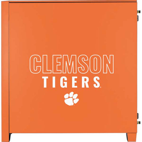 Clemson University Tigers Logo Corsair 4000D Tempered Glass Mid-Tower ATX Case Skin