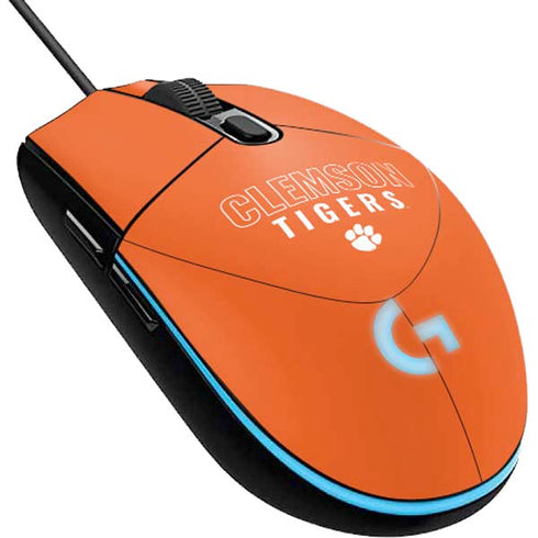 Clemson University Tigers Logo G203 Prodigy RGB Wired Gaming Mouse Skin