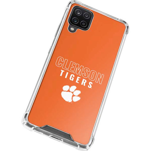 Clemson University Tigers Logo Galaxy A12 Clear Case