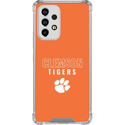 Clemson University Tigers Logo Galaxy A33 5G Clear Case