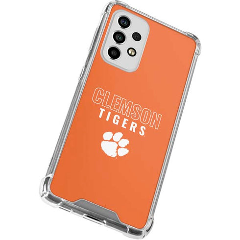Clemson University Tigers Logo Galaxy A33 5G Clear Case