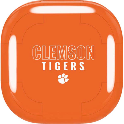 Clemson University Tigers Logo Galaxy Buds Live Skin
