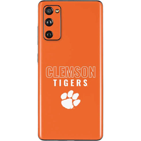 Clemson University Tigers Logo Galaxy S20 Fan Edition Skin