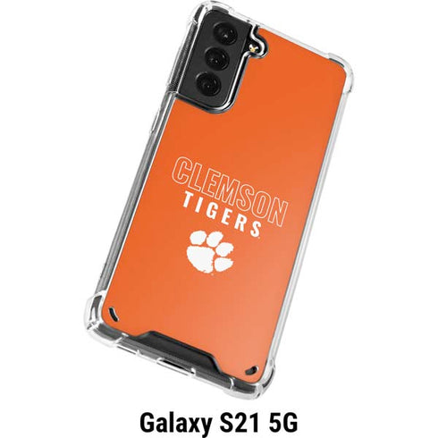 Clemson University Tigers Logo Galaxy S21 5G Clear Case