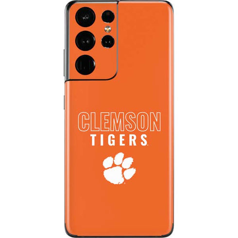 Clemson University Tigers Logo Galaxy S21 Ultra 5G Skin
