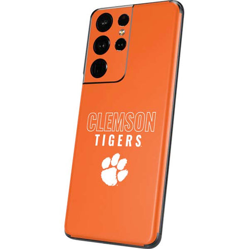 Clemson University Tigers Logo Galaxy S21 Ultra 5G Skin