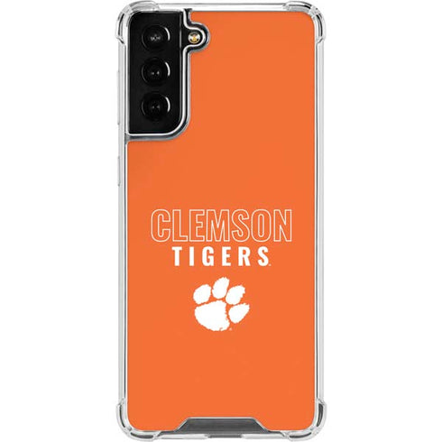 Clemson University Tigers Logo Galaxy S22 Plus Clear Case