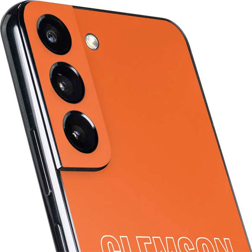 Clemson University Tigers Logo Galaxy S22 Skin