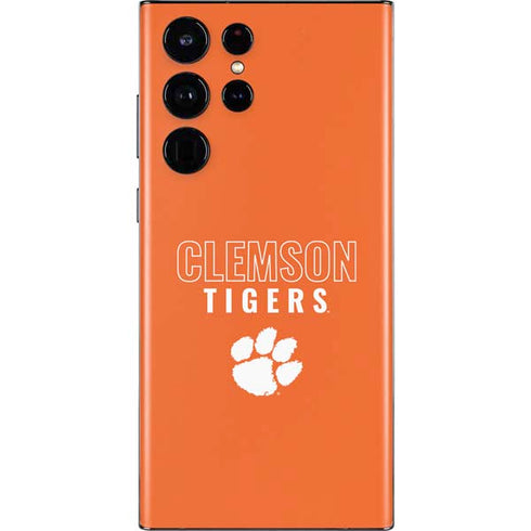 Clemson University Tigers Logo Galaxy S22 Ultra Skin