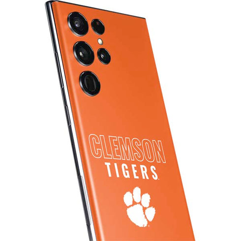 Clemson University Tigers Logo Galaxy S22 Ultra Skin