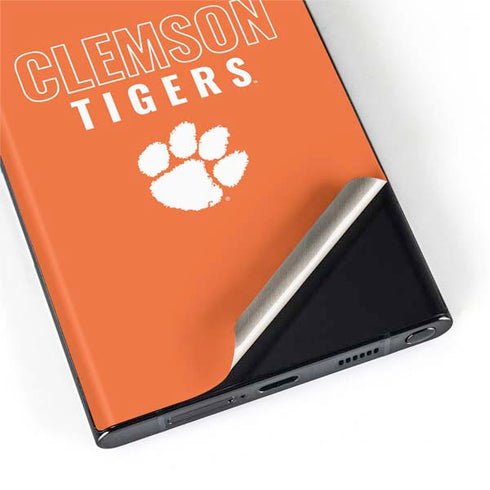 Clemson University Tigers Logo Galaxy S22 Ultra Skin