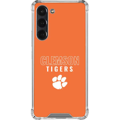 Clemson University Tigers Logo Galaxy S23 Plus Clear Case