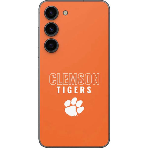 Clemson University Tigers Logo Galaxy S23 Skin