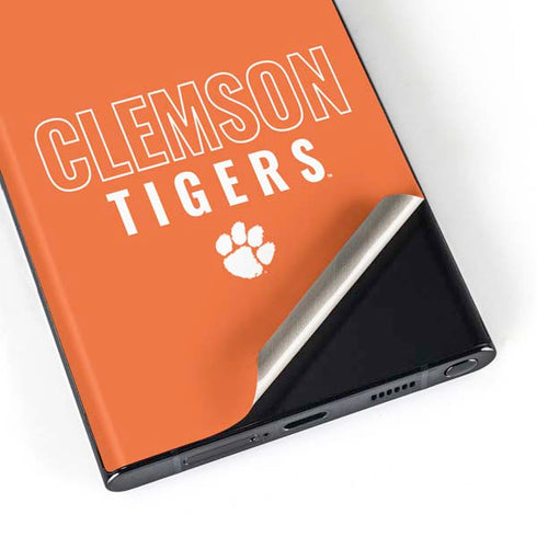Clemson University Tigers Logo Galaxy Skins