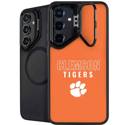 Clemson University Tigers Logo Galaxy S24 Kickstand Case