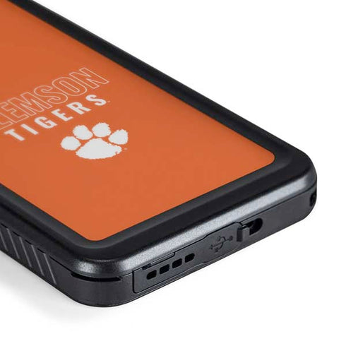 Clemson University Tigers Logo Galaxy S24 Plus Waterproof Case