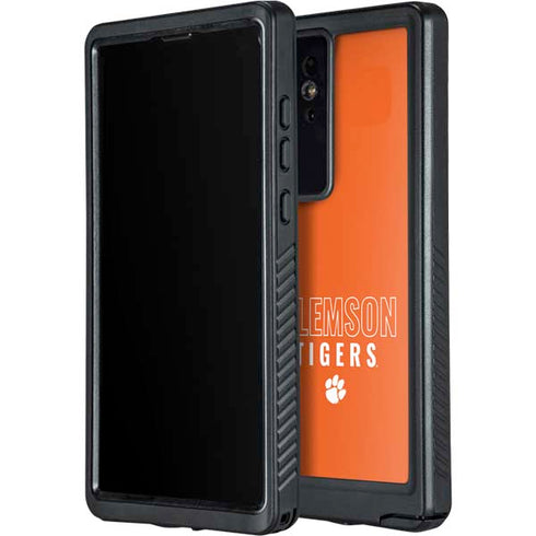 Clemson University Tigers Logo Galaxy S24 Ultra Waterproof Case