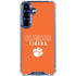 Clemson University Tigers Logo Galaxy S25 FE Clear Case