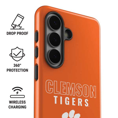 Clemson University Tigers Logo Galaxy S26 Plus Impact Case