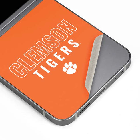 Clemson University Tigers Logo Galaxy Z Flip6 Skin