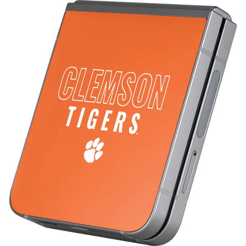 Clemson University Tigers Logo Galaxy Z Flip6 Skin