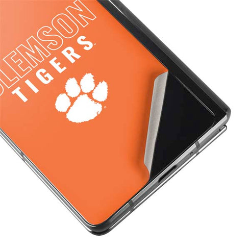 Clemson University Tigers Logo Galaxy Z Fold2 5G Skin
