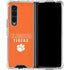 Clemson University Tigers Logo Galaxy Z Fold4 5G Clear Case