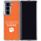 Clemson University Tigers Logo Galaxy Z Fold5 5G Clear Case