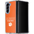 Clemson University Tigers Logo Galaxy Z Fold5 5G Clear Case