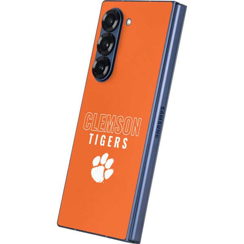 Clemson University Tigers Logo Galaxy Z Fold6 Skin