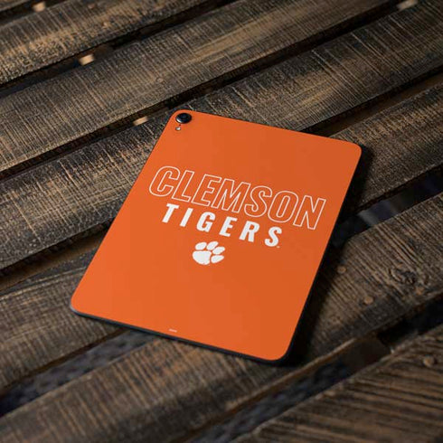 Clemson University Tigers Logo Apple iPad Pro Skin