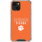 Clemson University Tigers Logo iPhone 13 Mini Clear Case