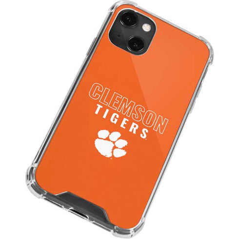 Clemson University Tigers Logo iPhone 13 Mini Clear Case